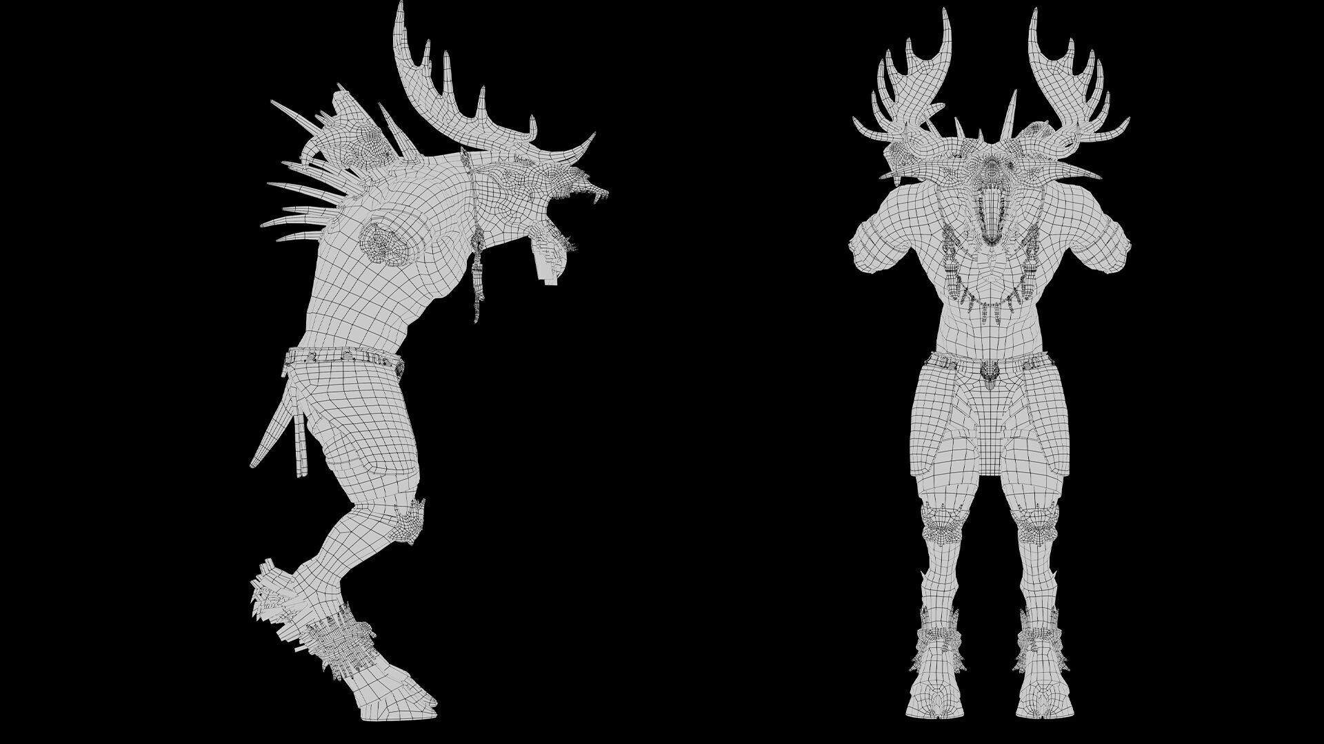 Shadowclaw Low-poly 3D model_47