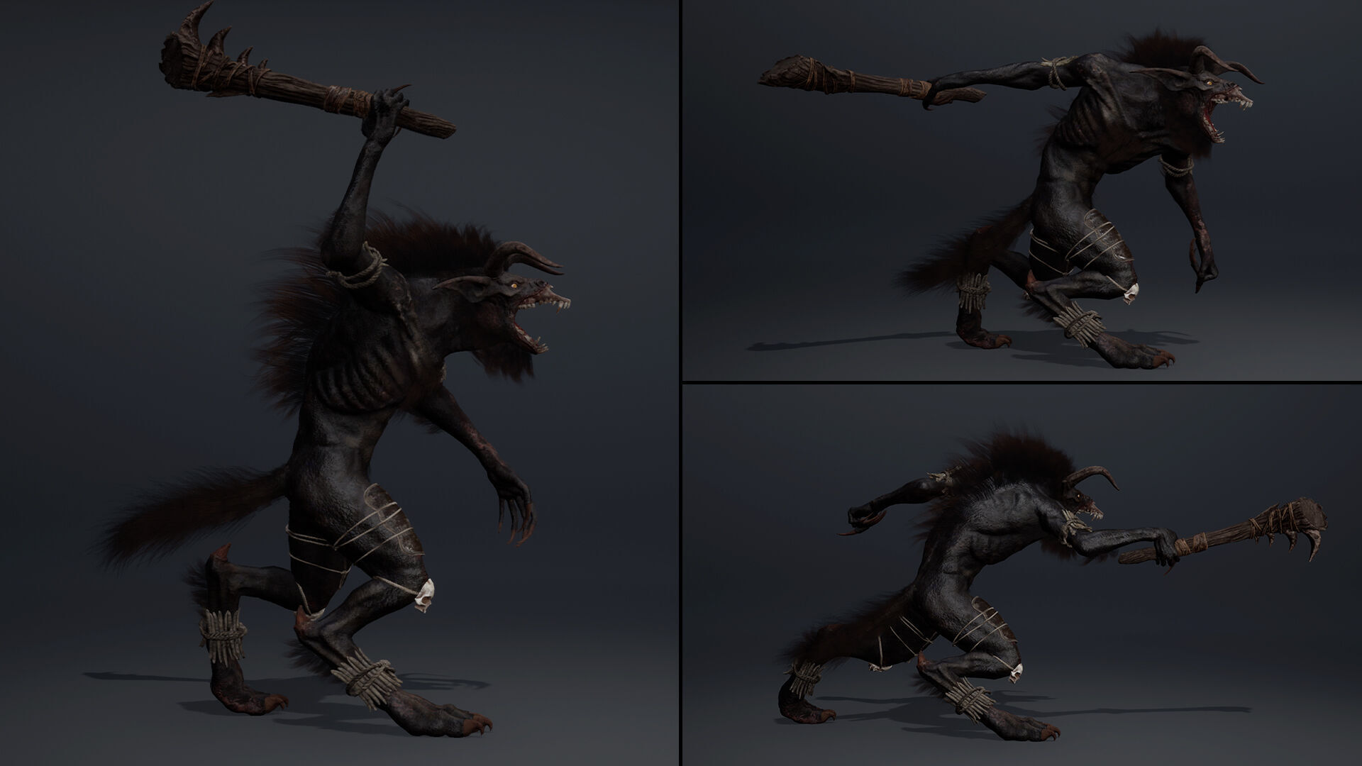 Shadowclaw Low-poly 3D model_16