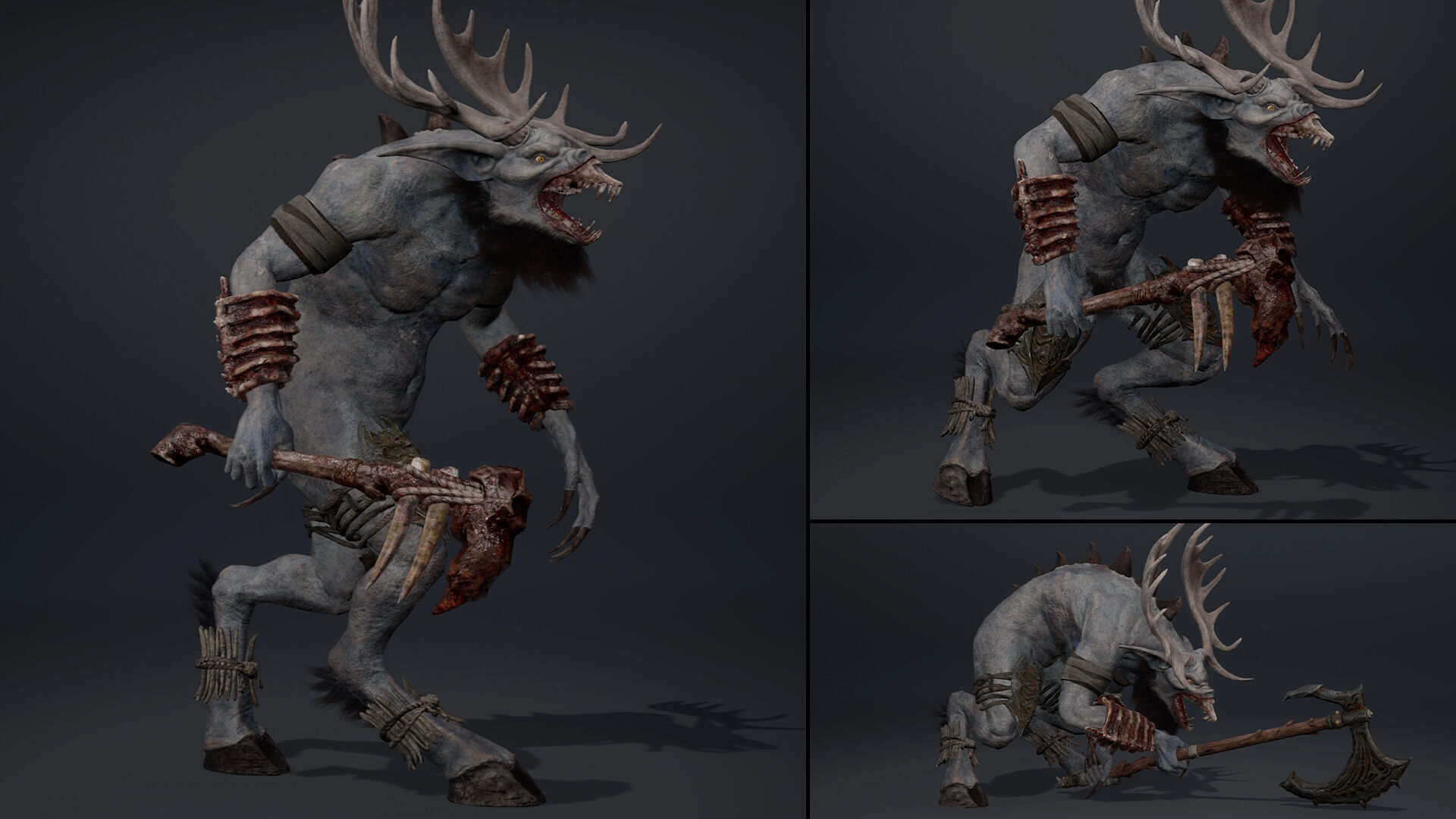 Shadowclaw Low-poly 3D model_39