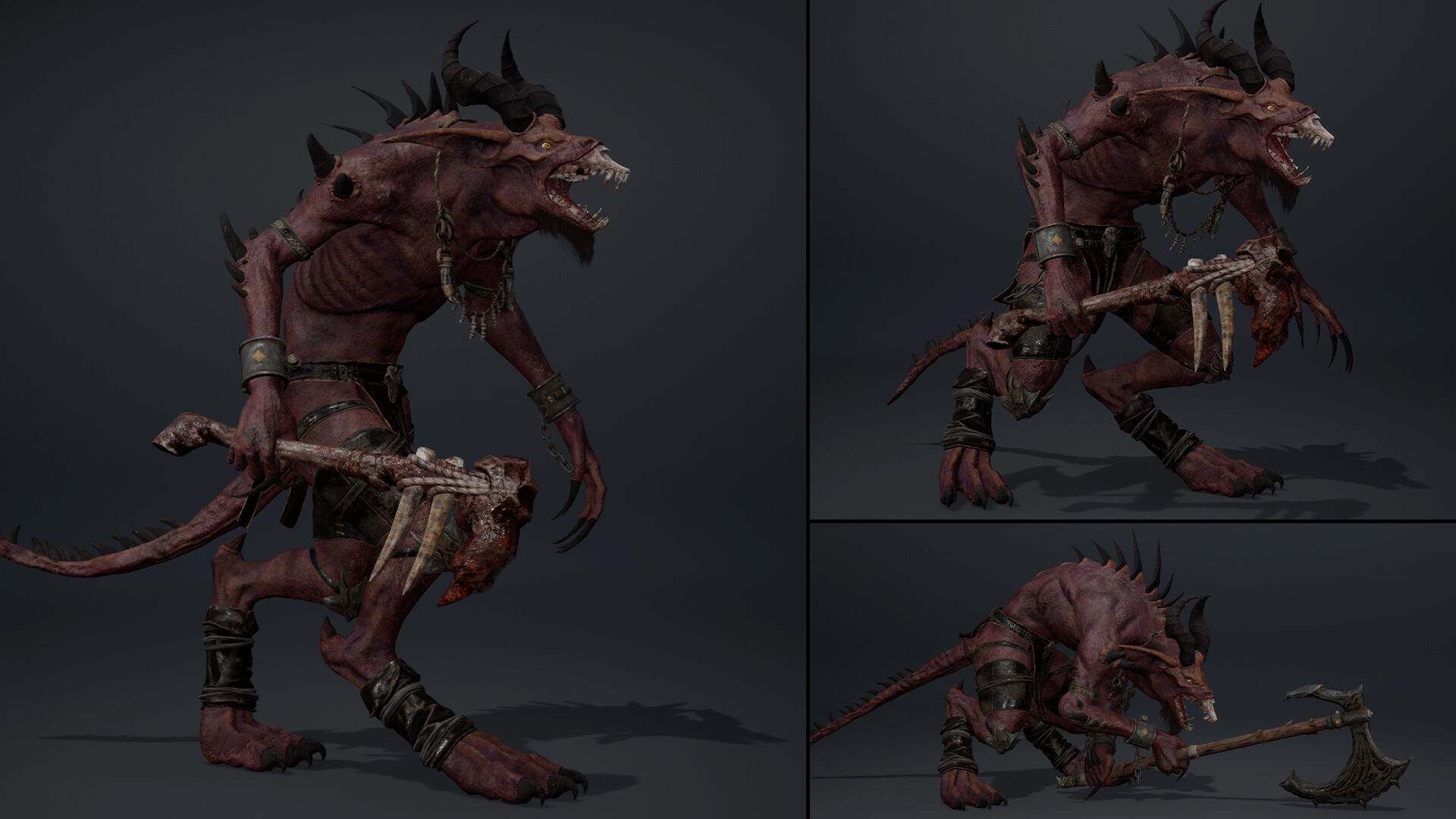 Shadowclaw Low-poly 3D model_40