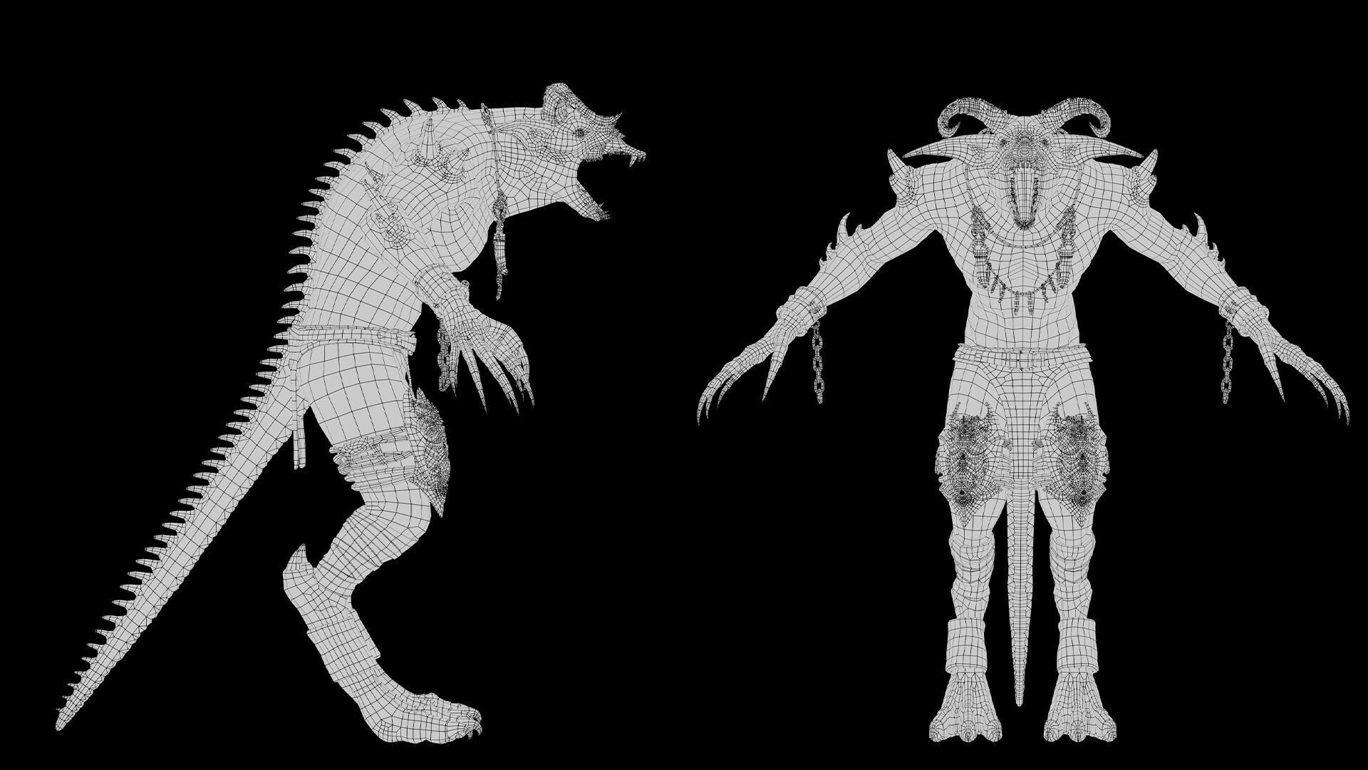 Shadowclaw Low-poly 3D model_49