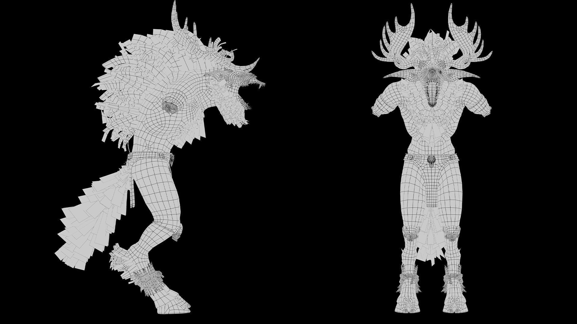 Shadowclaw Low-poly 3D model_48