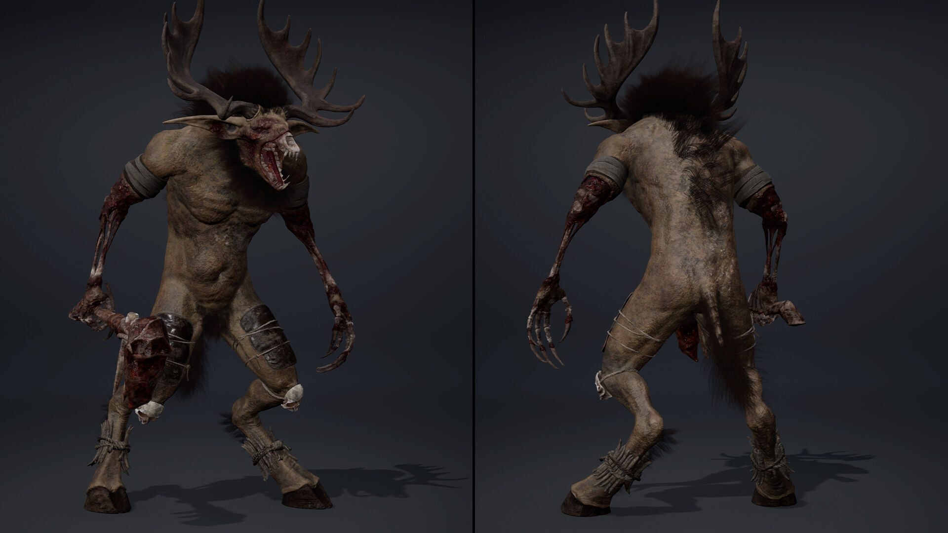 Shadowclaw Low-poly 3D model_17