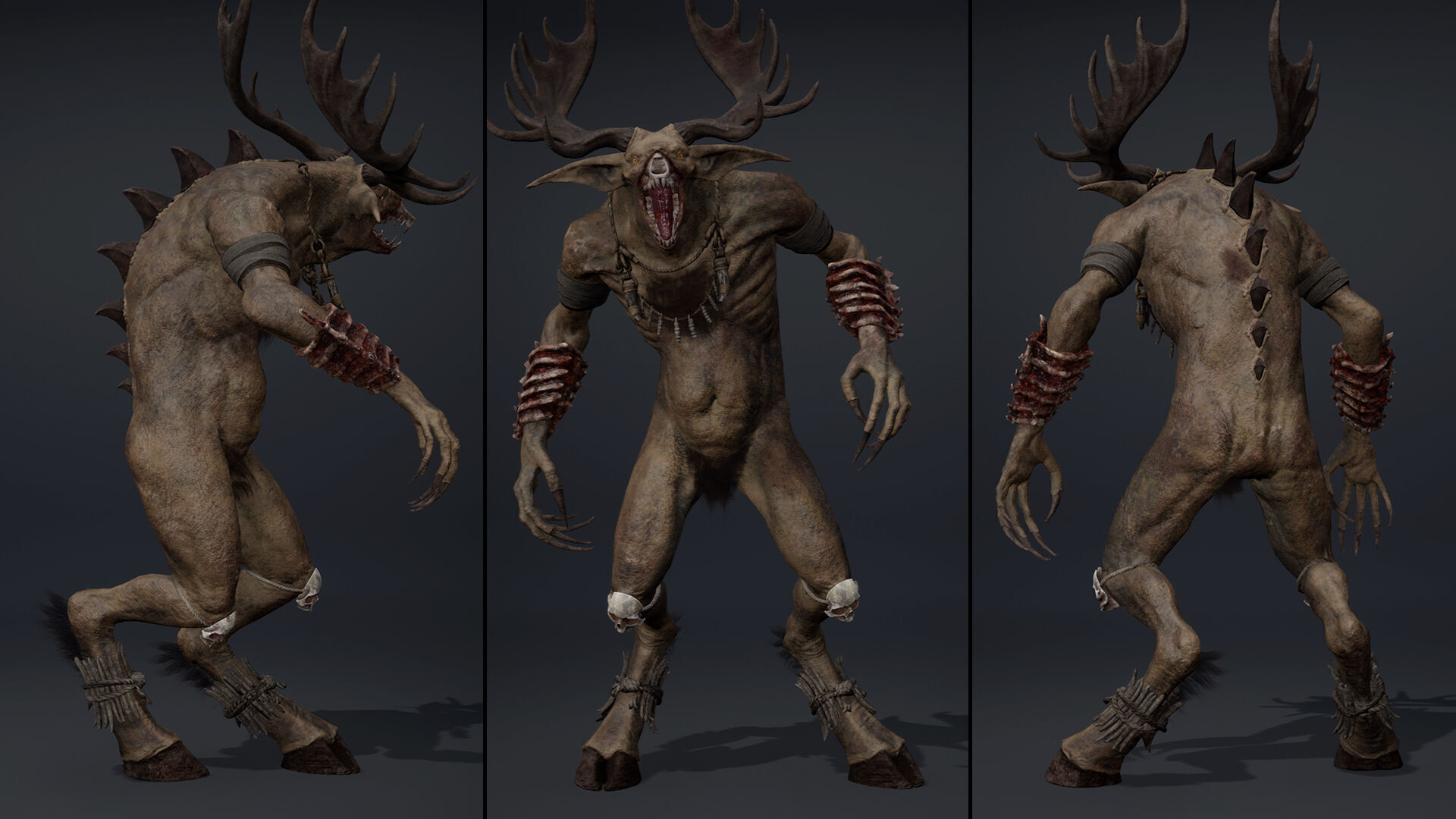 Shadowclaw Low-poly 3D model_28