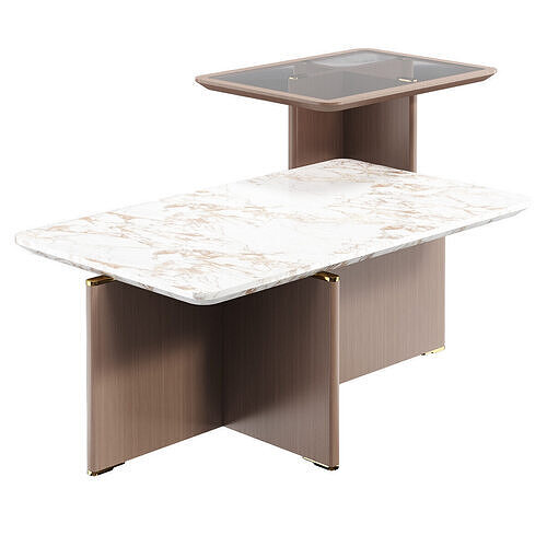 CENTER TABLE GETTY Low-poly 3D model