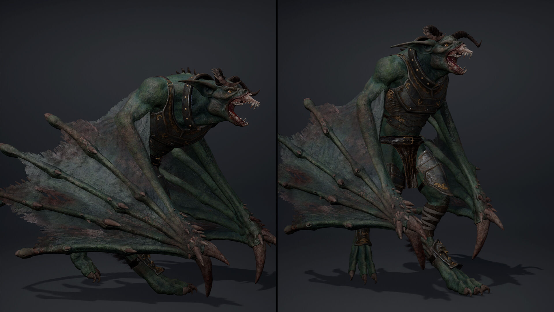 Shadow Swordman Low-poly 3D model_42