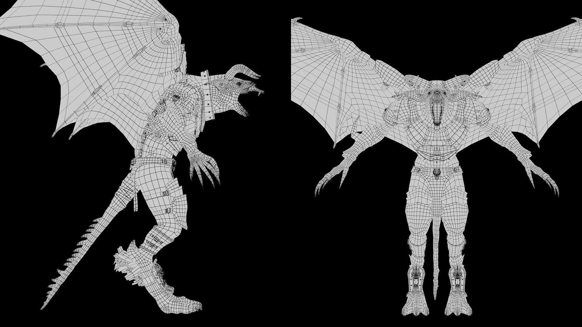 Shadow Swordman Low-poly 3D model_51