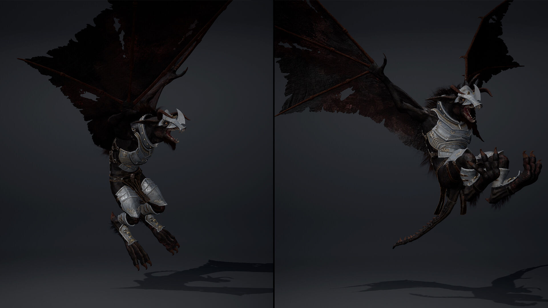 Shadow Swordman Low-poly 3D model_39