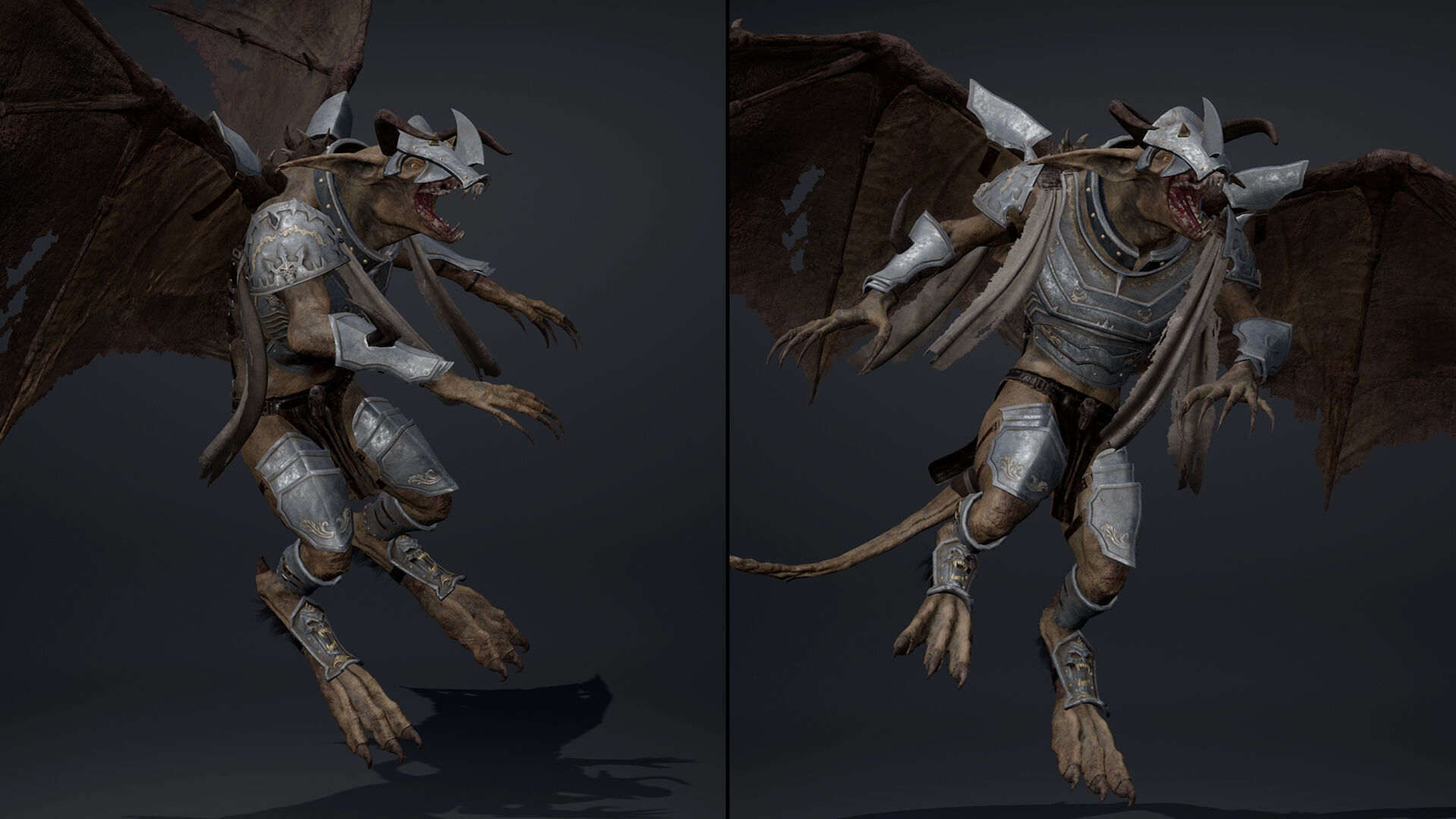 Shadow Swordman Low-poly 3D model_30