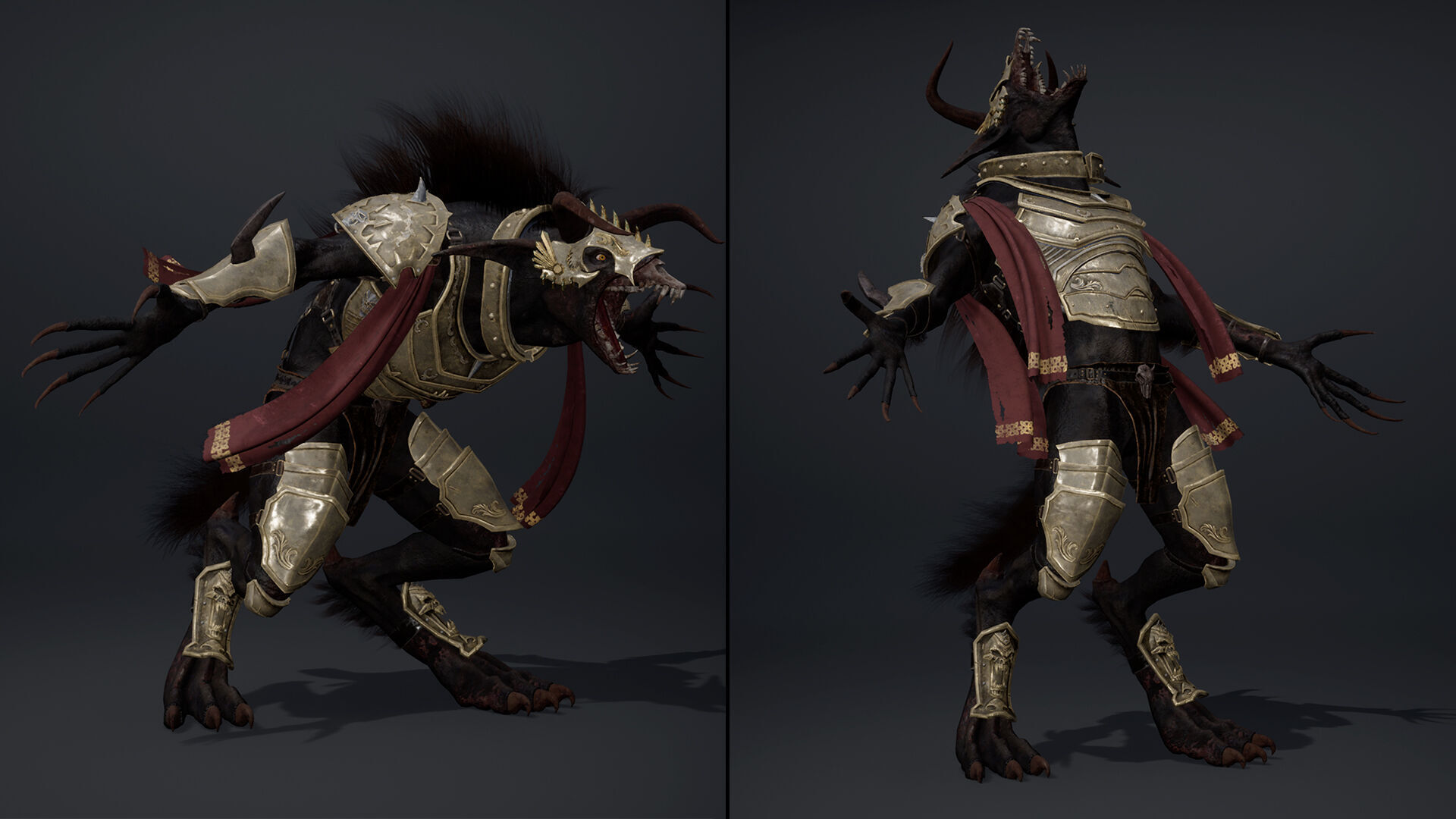 Shadow Swordman Low-poly 3D model_16