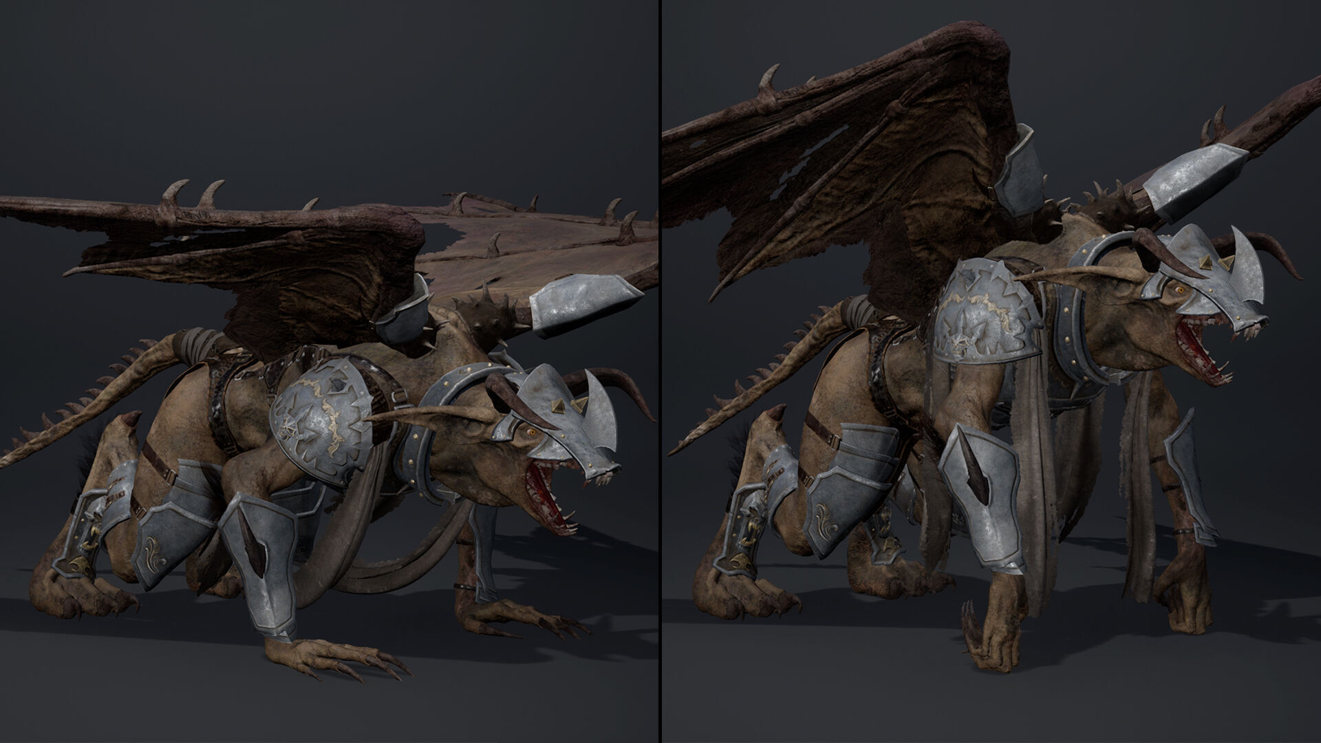 Shadow Swordman Low-poly 3D model_26