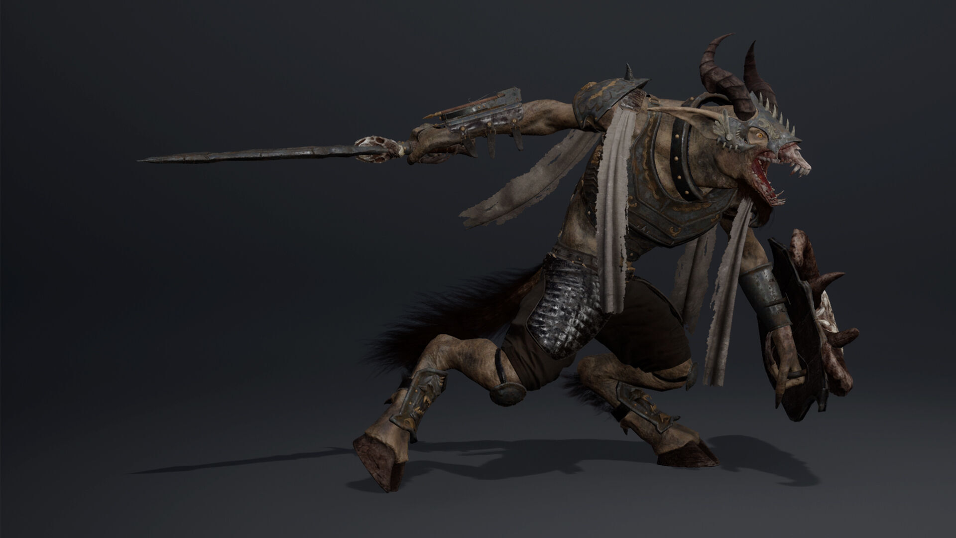 Shadow Swordman Low-poly 3D model_22