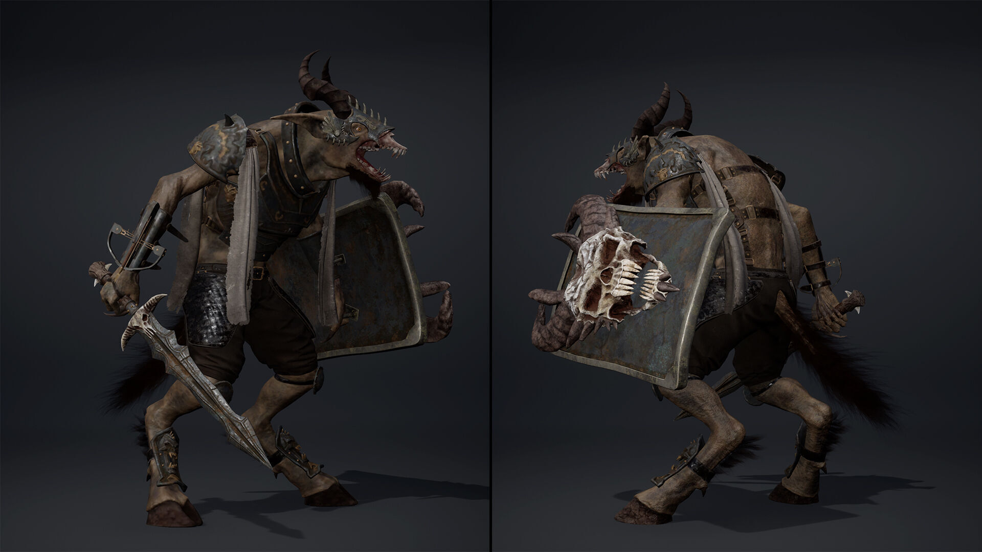 Shadow Swordman Low-poly 3D model_20