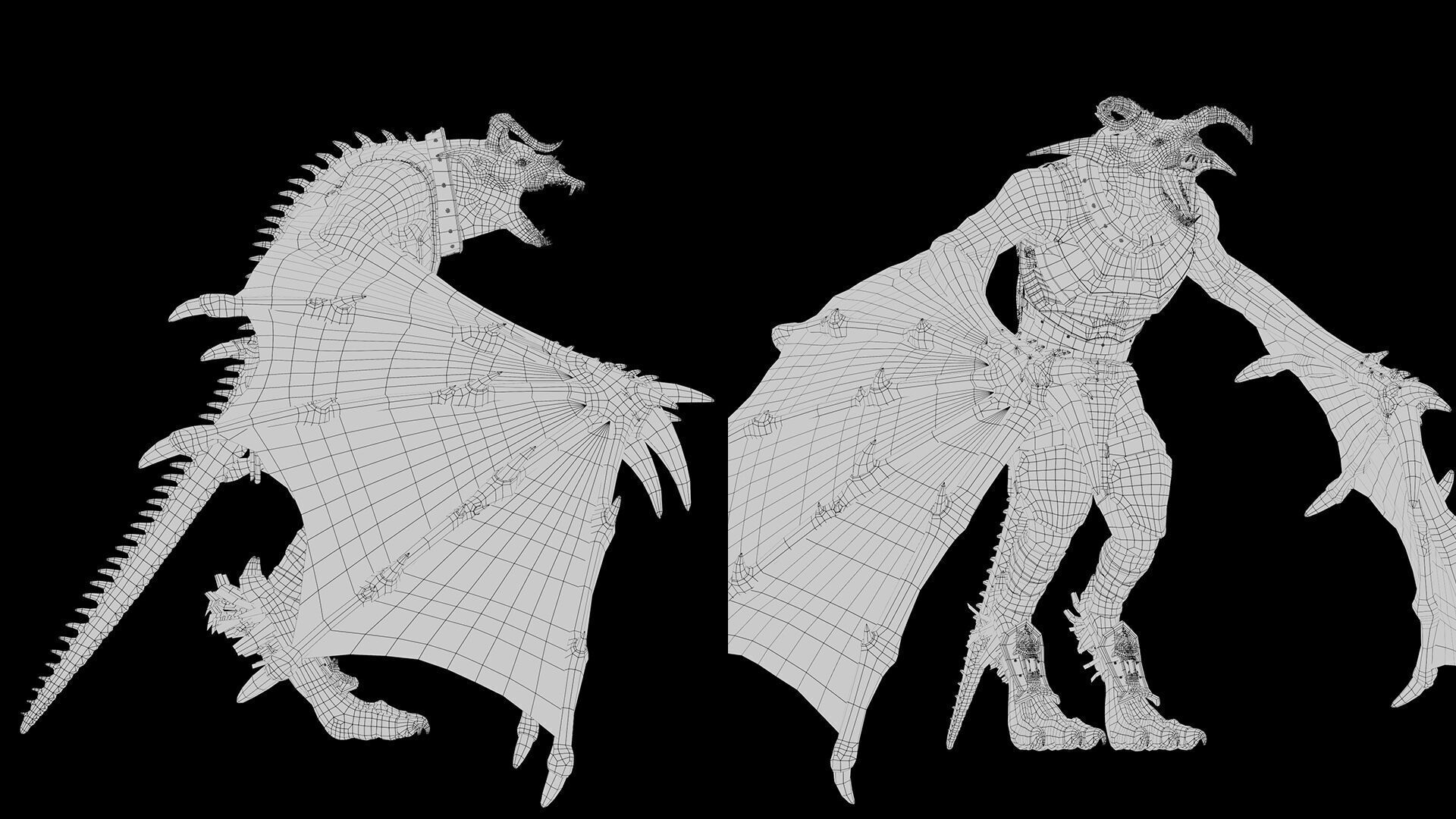 Shadow Swordman Low-poly 3D model_55