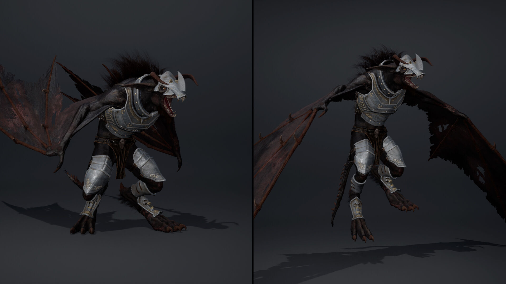 Shadow Swordman Low-poly 3D model_38