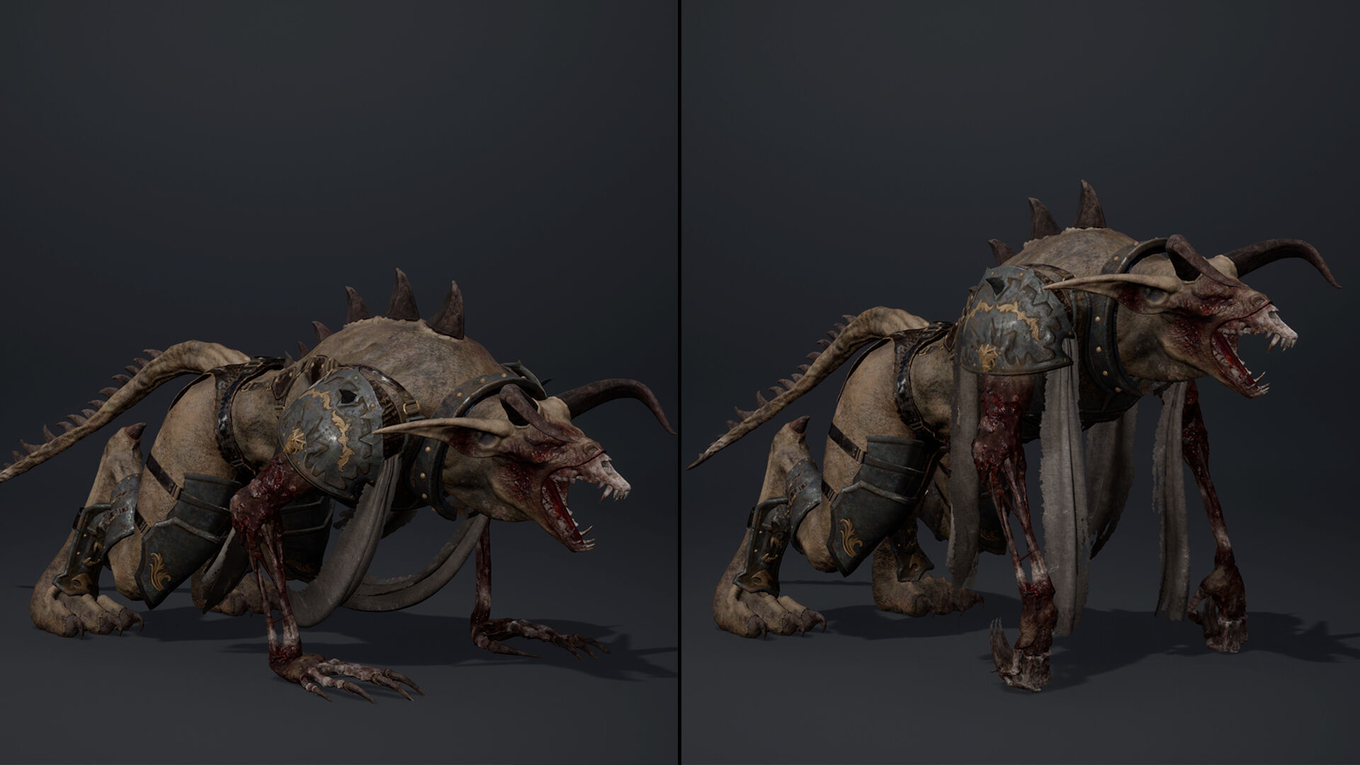 Shadow Swordman Low-poly 3D model_31