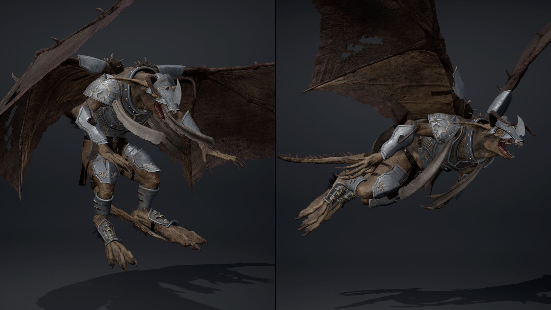 Shadow Swordman Low-poly 3D model_29