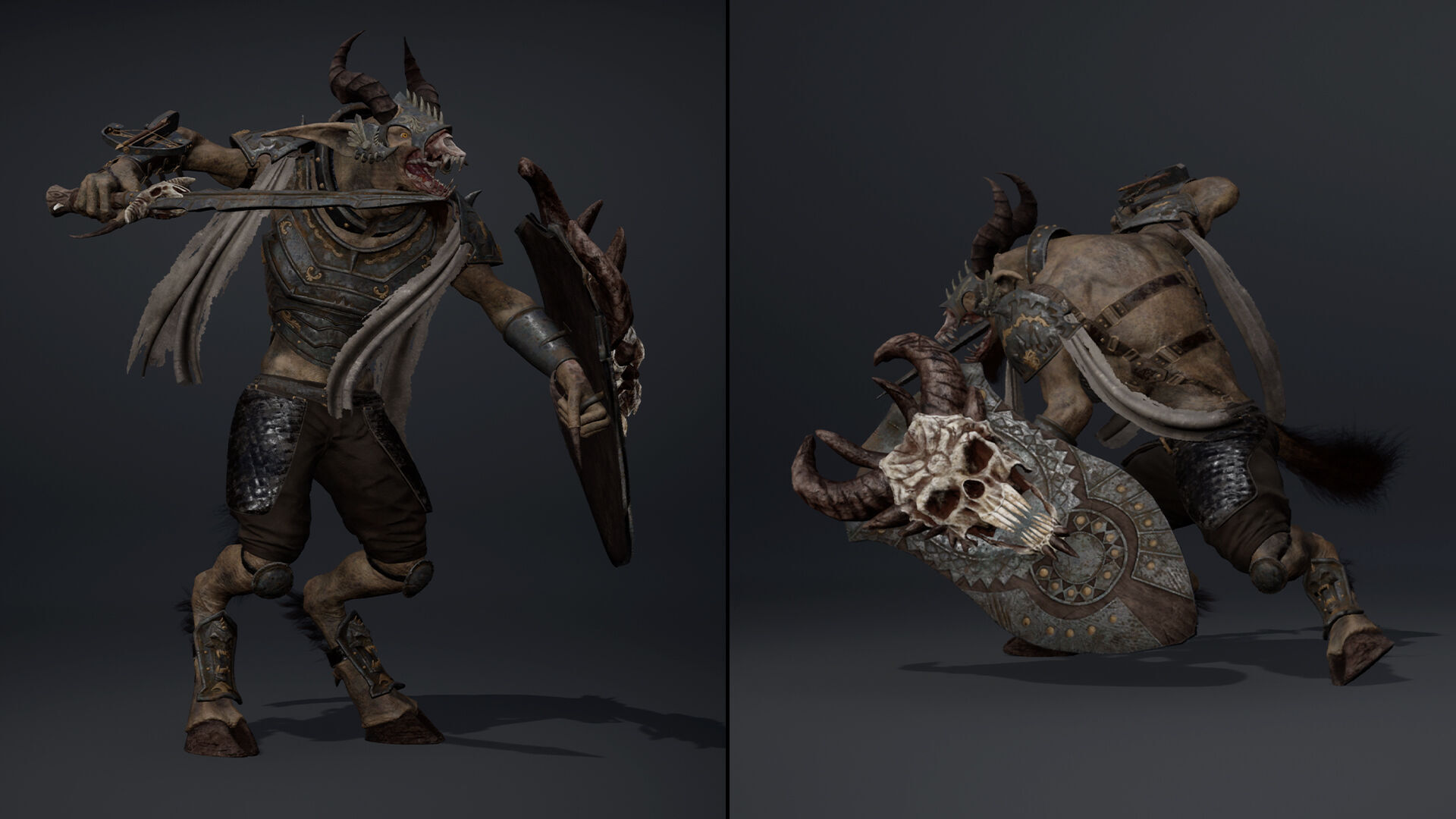 Shadow Swordman Low-poly 3D model_21