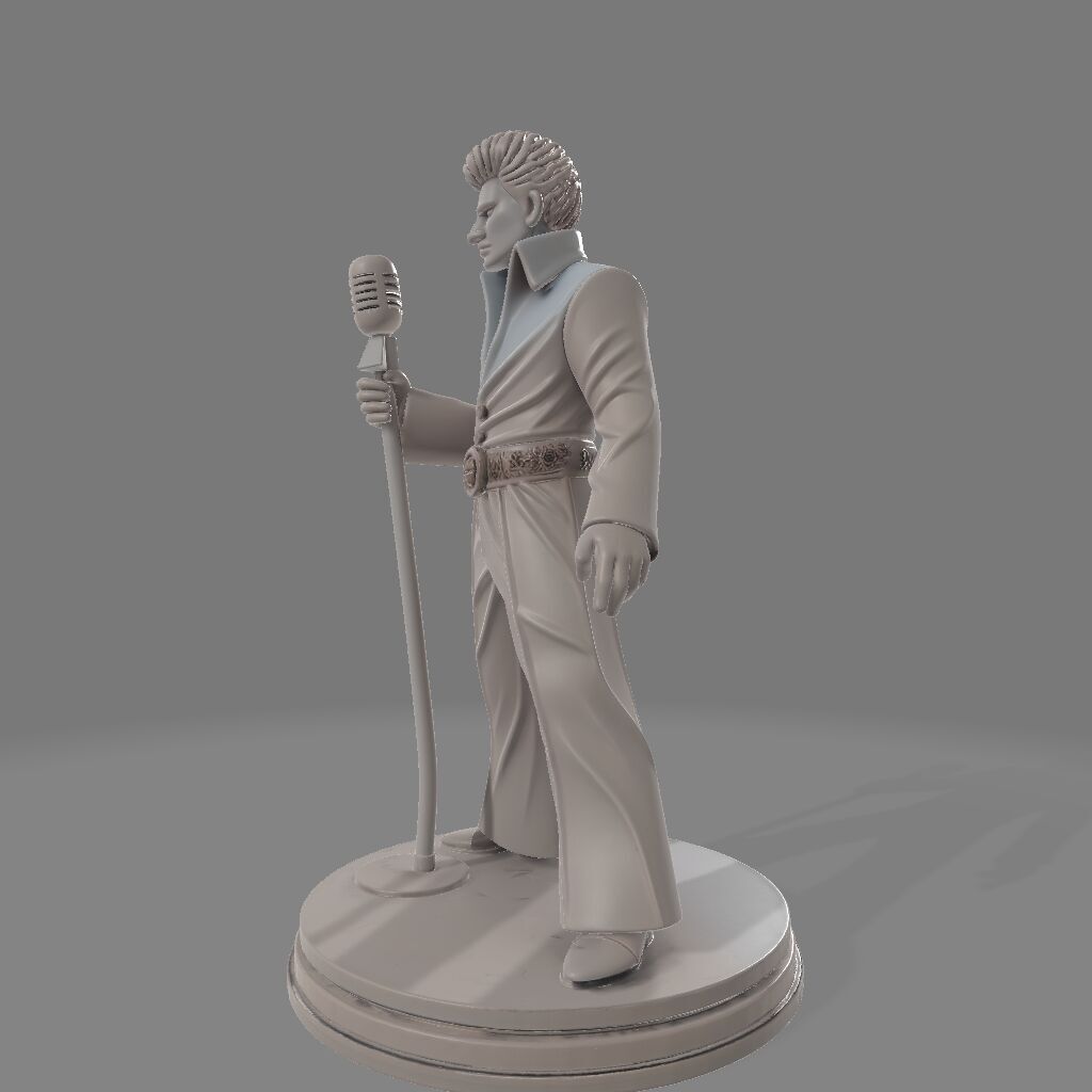 Elvis Presley Statue  3D Printable RockNRoll Icon 3D print model_1