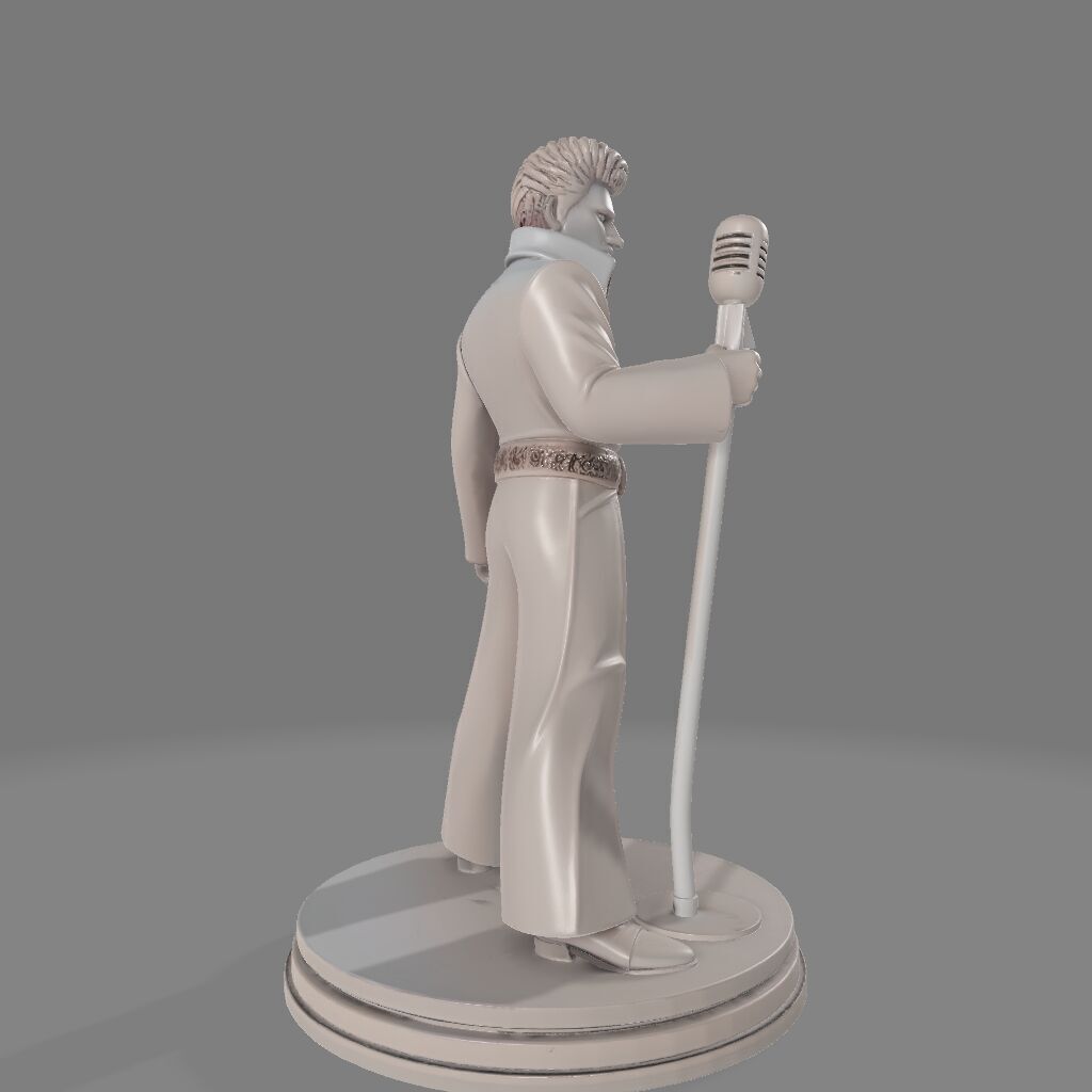 Elvis Presley Statue  3D Printable RockNRoll Icon 3D print model_3