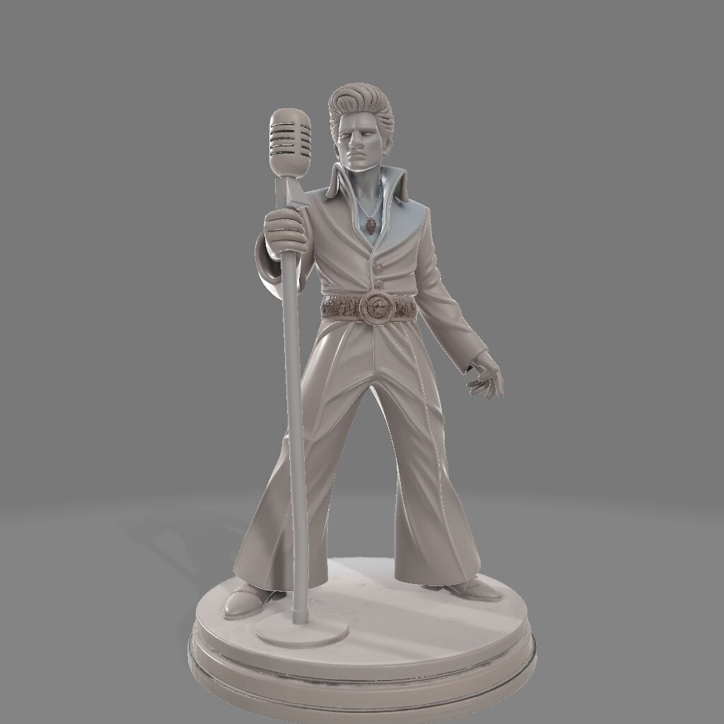 Elvis Presley Statue  3D Printable RockNRoll Icon 3D print model_2
