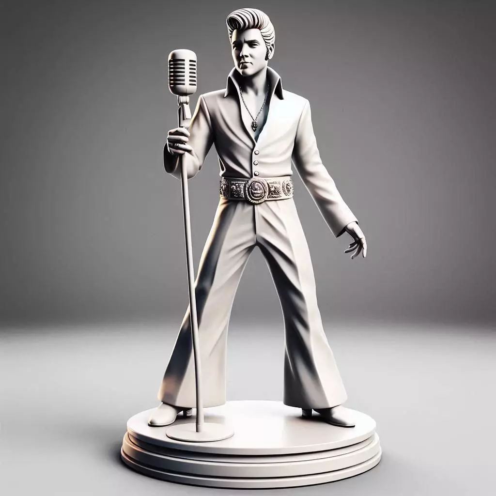 Elvis Presley Statue  3D Printable RockNRoll Icon 3D print model_0