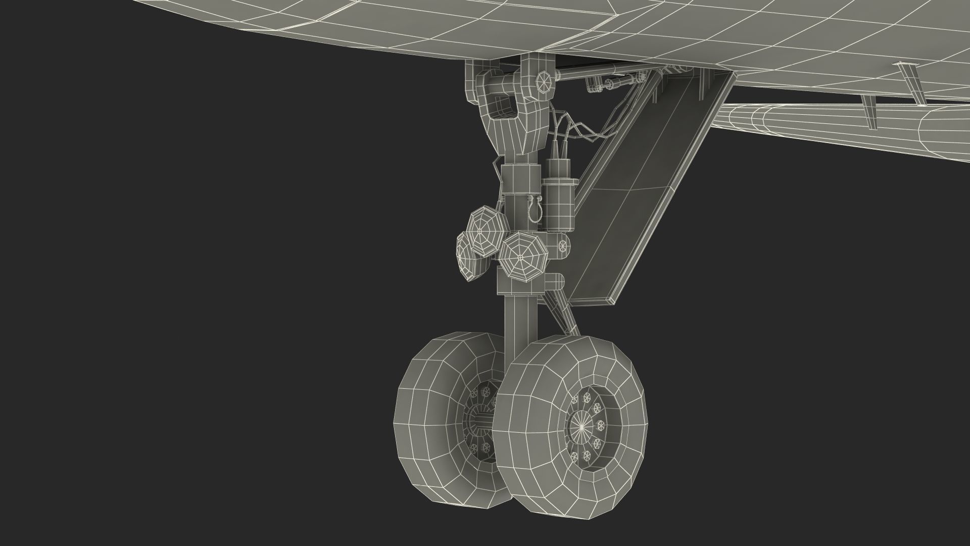 Large Private Jet Rigged for Maya 3D model_37