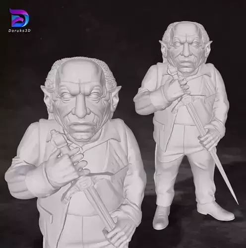 Griphook Harry Potter Action Figures Custom 3D Print Model