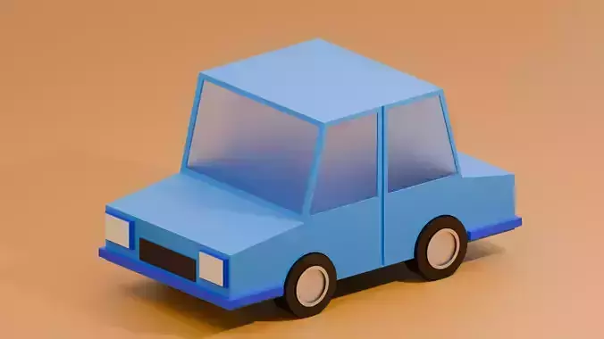 Car Sedan Low Poly