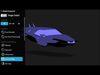  Futuristic Hover Car Sleek Sci-Fi Concept Vehicle Low-poly 3D model_1