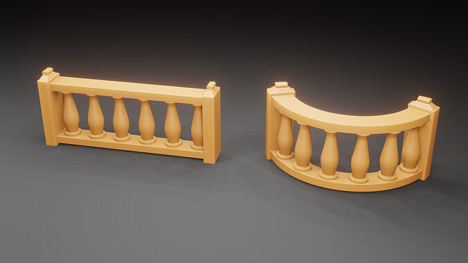 Balustrade Railings  3D model