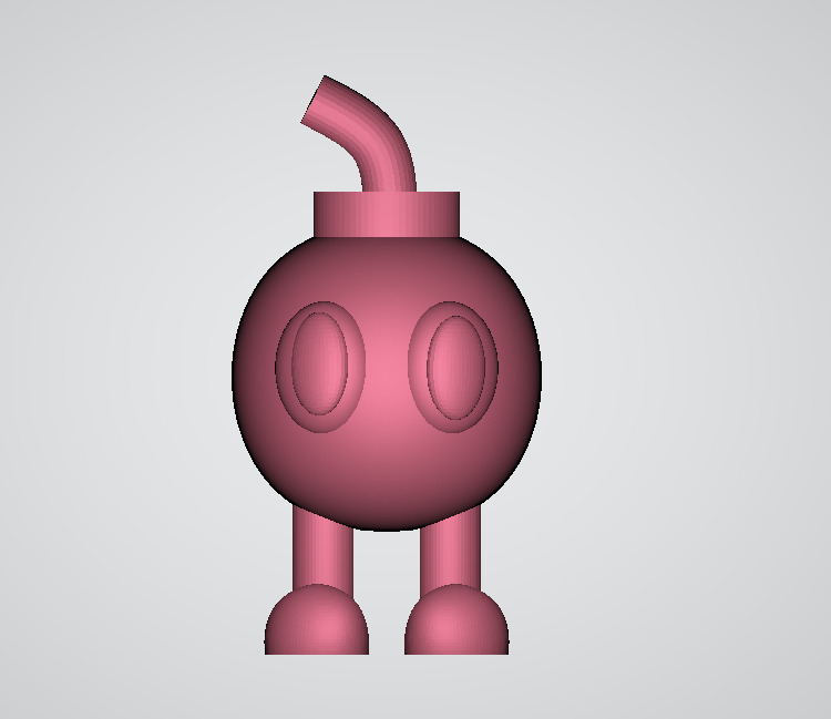 Cartoon Bomb 3D print model_4