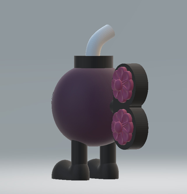 Cartoon Bomb 3D print model_2