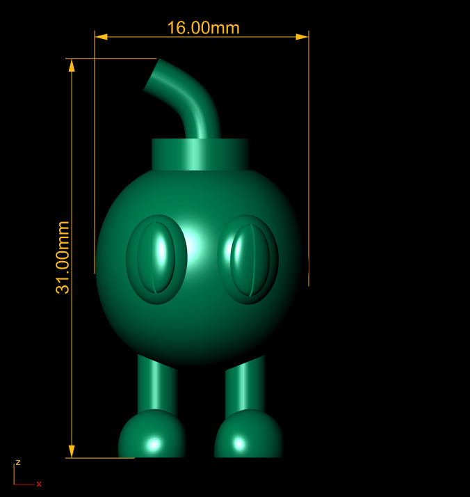 Cartoon Bomb 3D print model_3