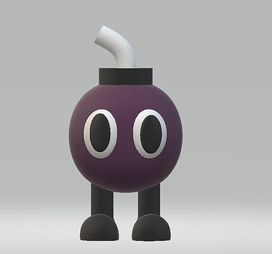 Cartoon Bomb 3D print model