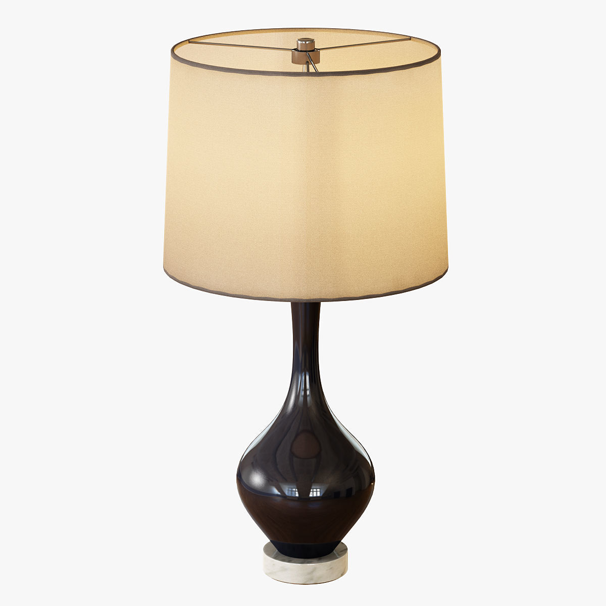 Rejuvenation Colored Glass Table Lamp - Tall 3D model_1