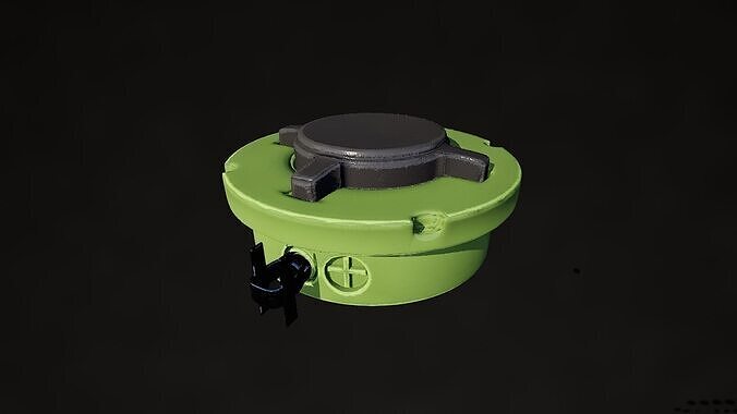 PMN2 explosive mine 3D model