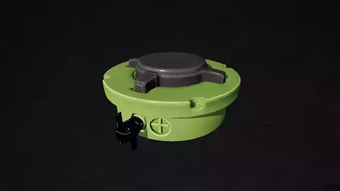PMN2 explosive mine 3D model