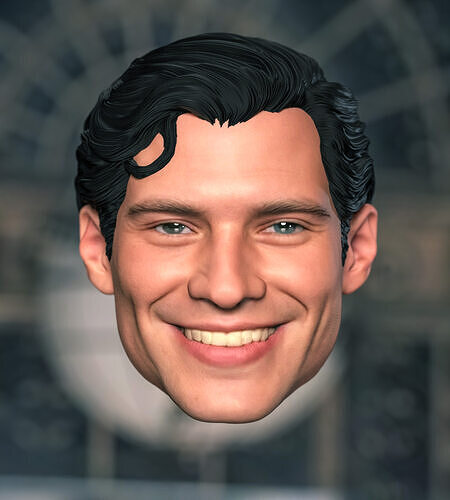 Smile Superman Clark Kent David Corenswet Head Headsculpt 3D print model