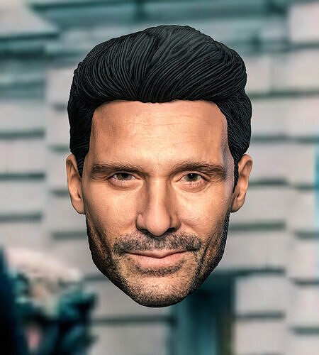 Superman Rick Flag Sr Frank Grillo Head Headsculp 3D print model