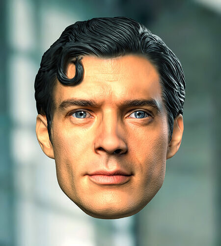 V2 Superman 2025 Clark Kent David Corenswet Head Headsculpt 3D print model