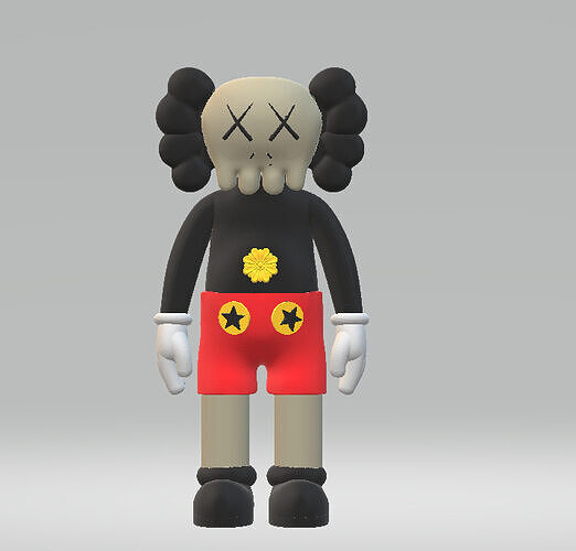 figure style 3D print model