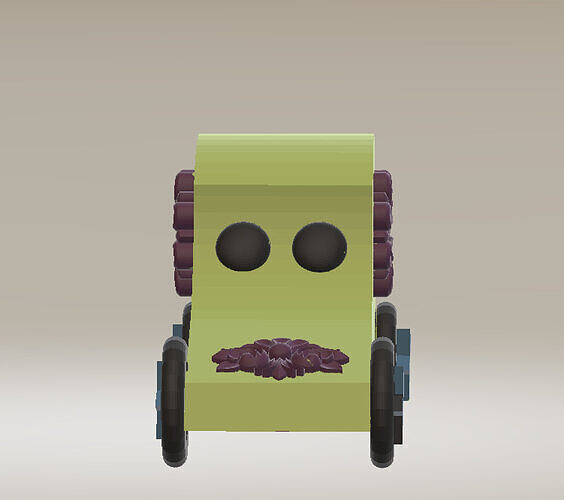 stylized robot  3D print model