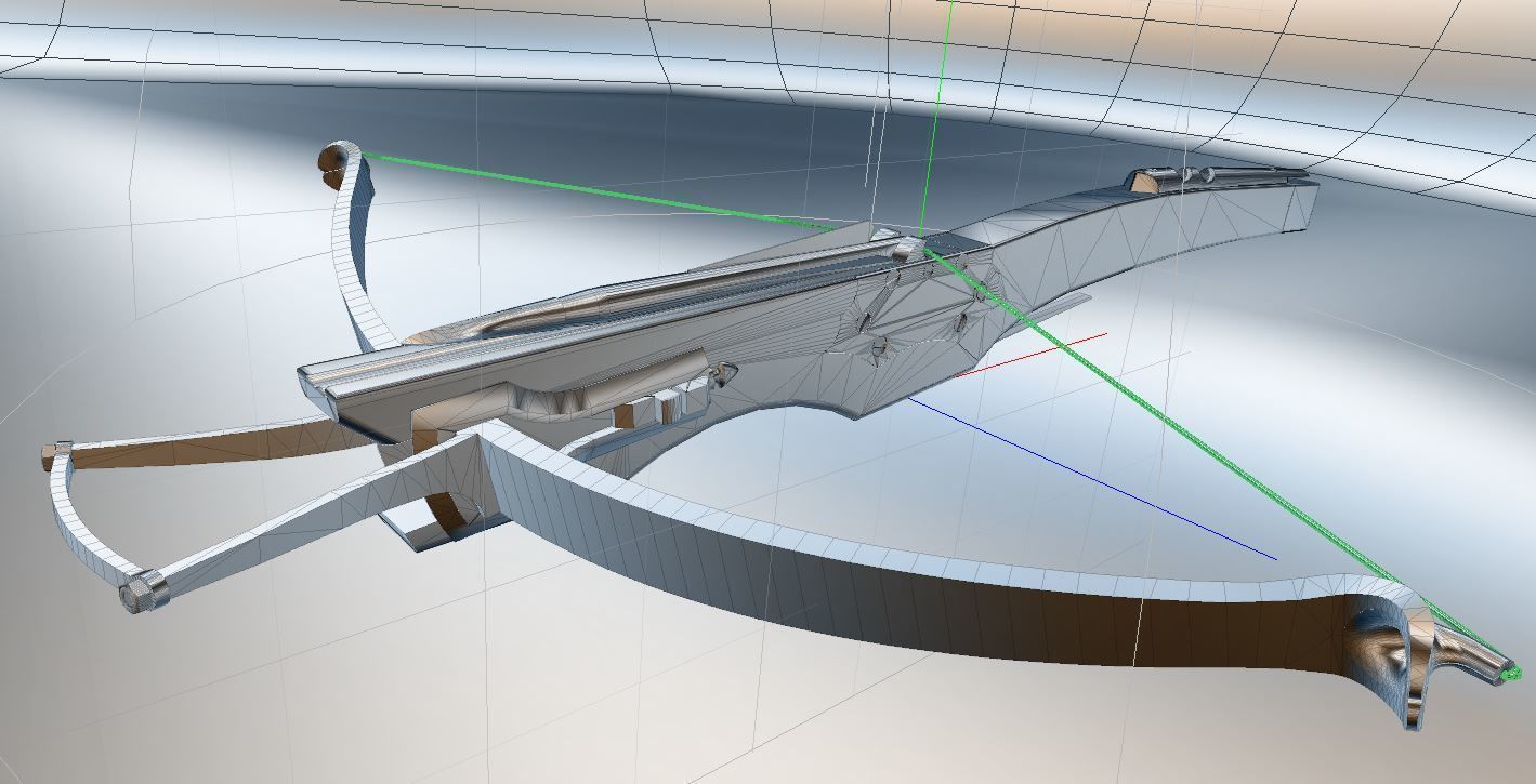 A medieval style crossbow 3D model_6