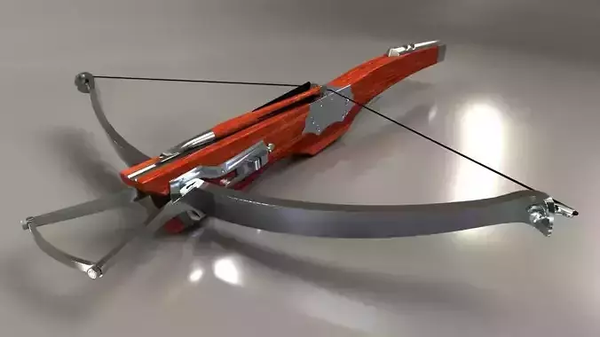 A medieval style crossbow 3D model
