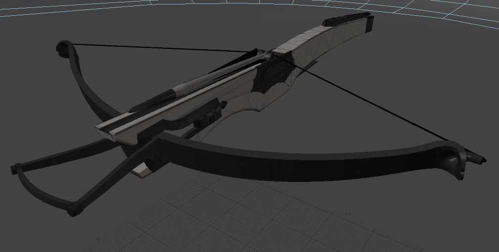 A medieval style crossbow 3D model_5