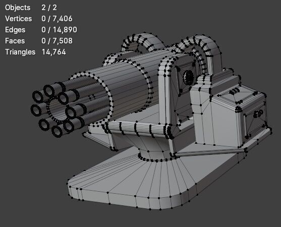TD Tower 003 Low-poly 3D model_9