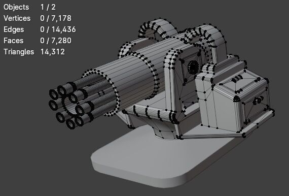 TD Tower 003 Low-poly 3D model_7