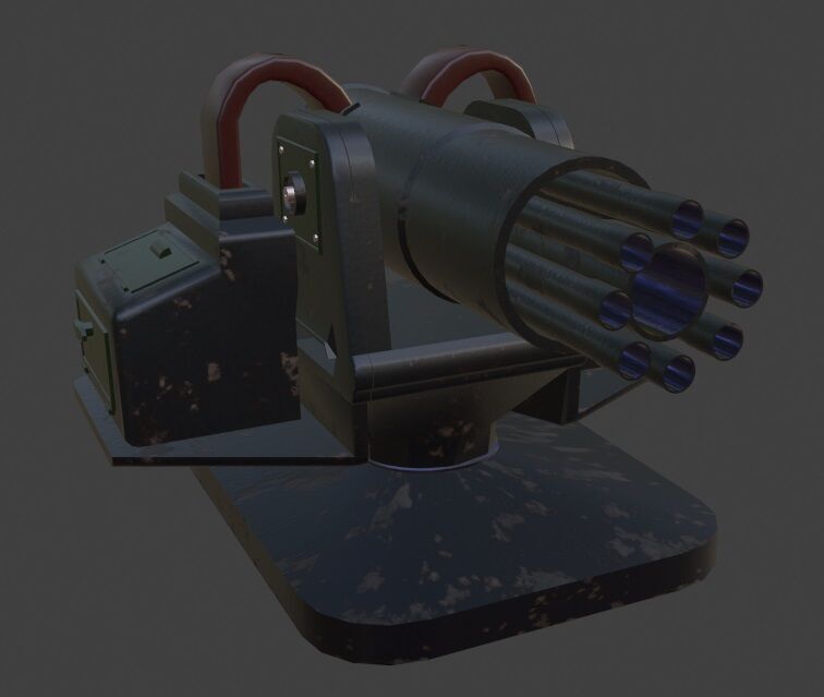 TD Tower 003 Low-poly 3D model_3