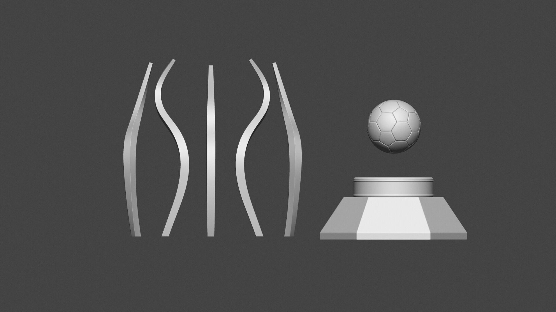 Handball Award Trophy 3D print model_10